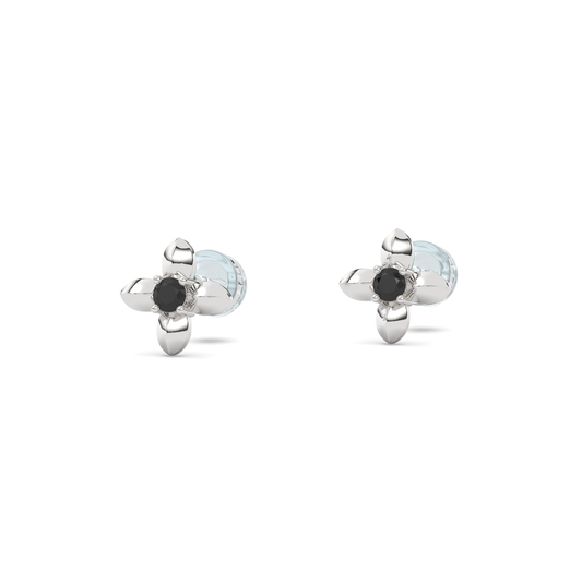 Lilas Noir Boucles d'oreilles