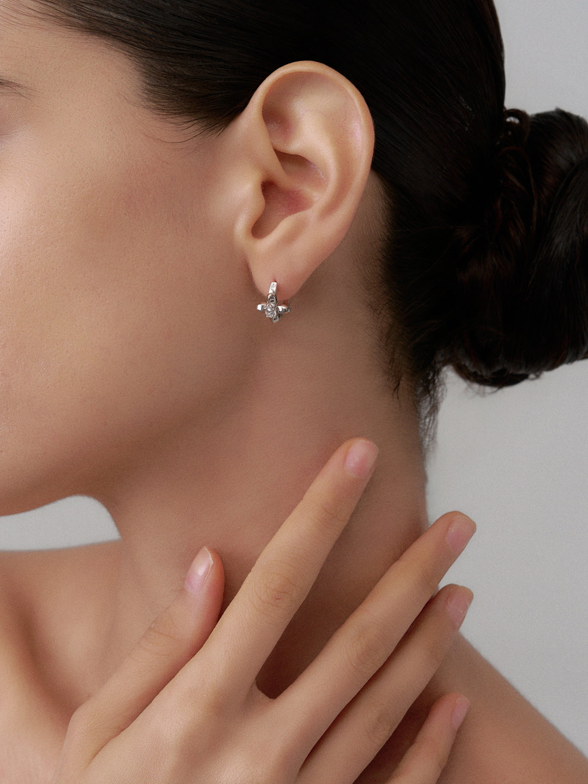 Lilas Noir Boucles d’oreilles