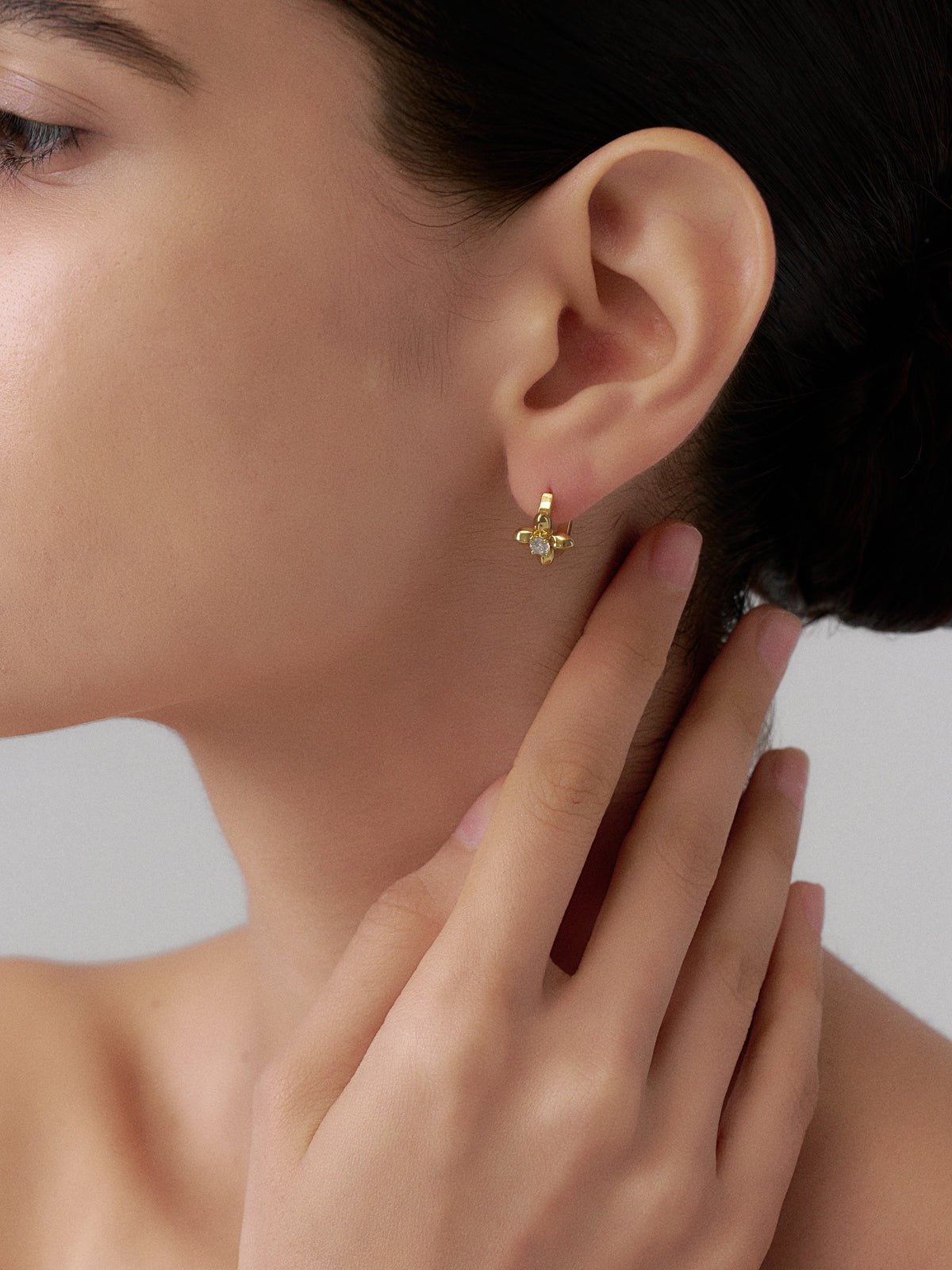 Lilas Noir Boucles d’oreilles