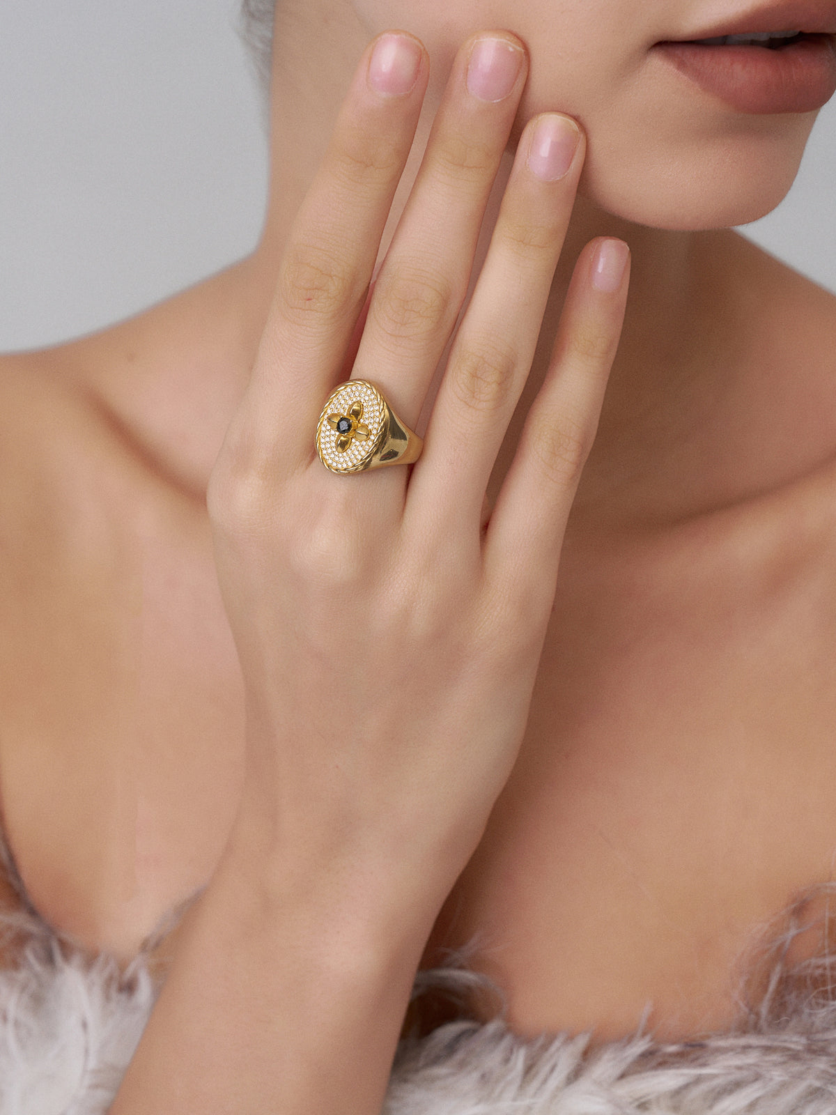 Lilac Noir Bague