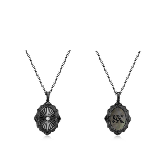 The Black Warrior Collier Double face