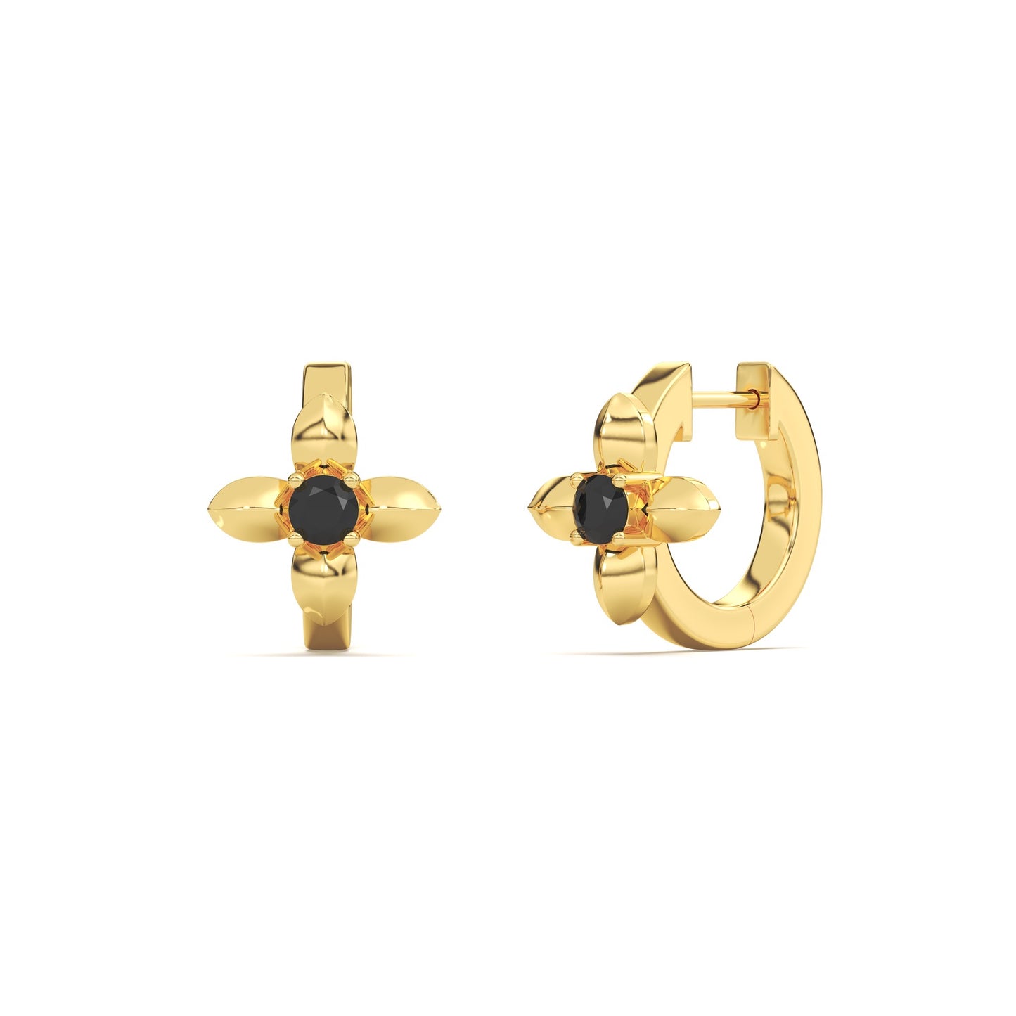 Lilas Noir Boucles d’oreilles