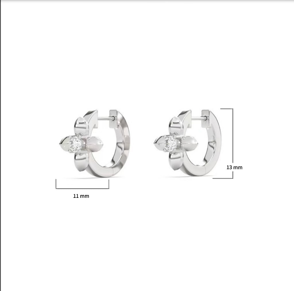 Lilas Noir Boucles d’oreilles