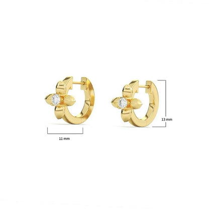 Lilas Noir Boucles d’oreilles