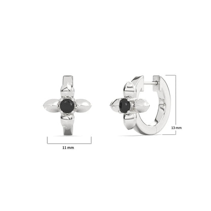 Lilas Noir Boucles d’oreilles
