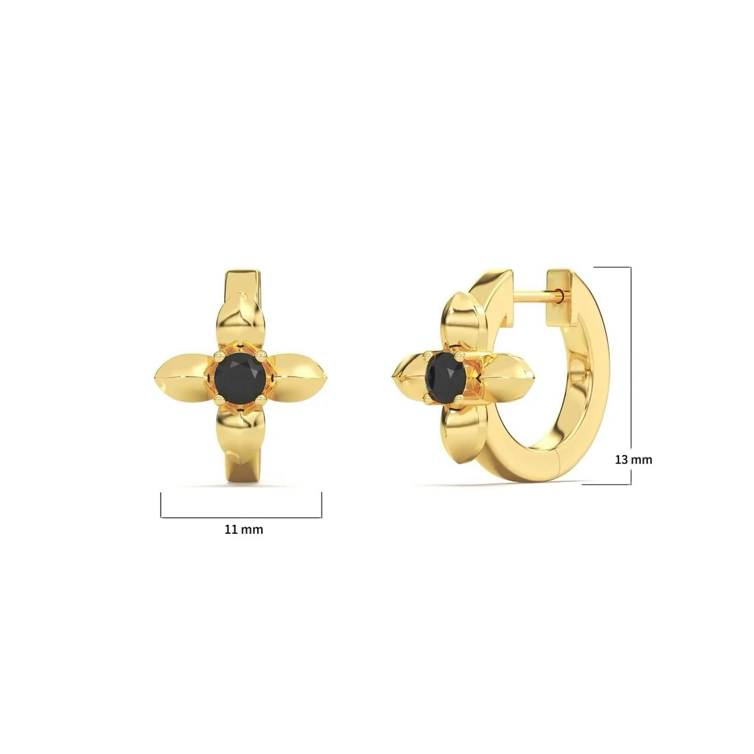 Lilas Noir Boucles d’oreilles