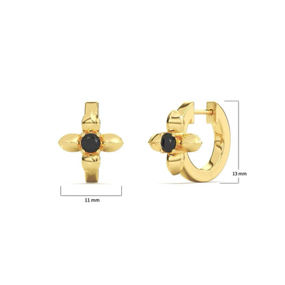 Lilas Noir Boucles d’oreilles