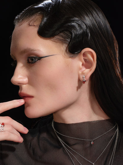 CHECKMATE CHECK  BOUCLES D'OREILLES