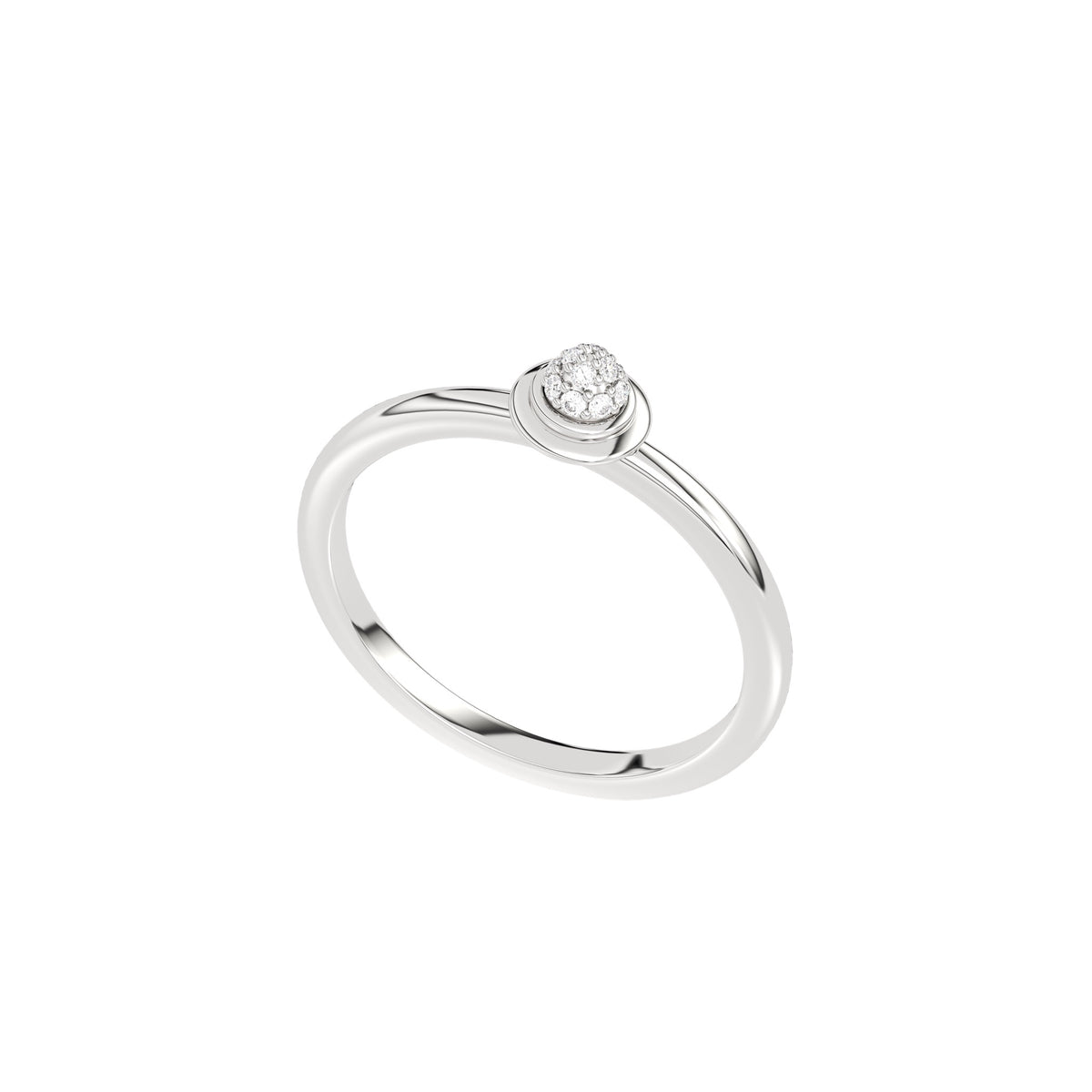 CHECKMATE CHECK PAVÉ  BAGUE (SMALL VERSION)