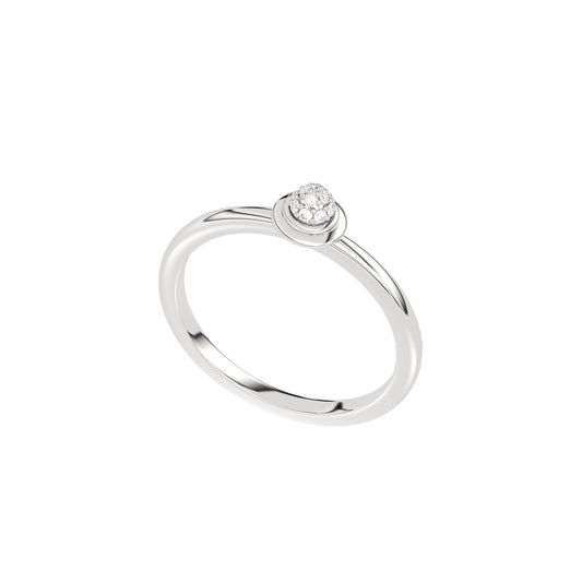 CHECKMATE CHECK PAVÉ  BAGUE (SMALL VERSION)