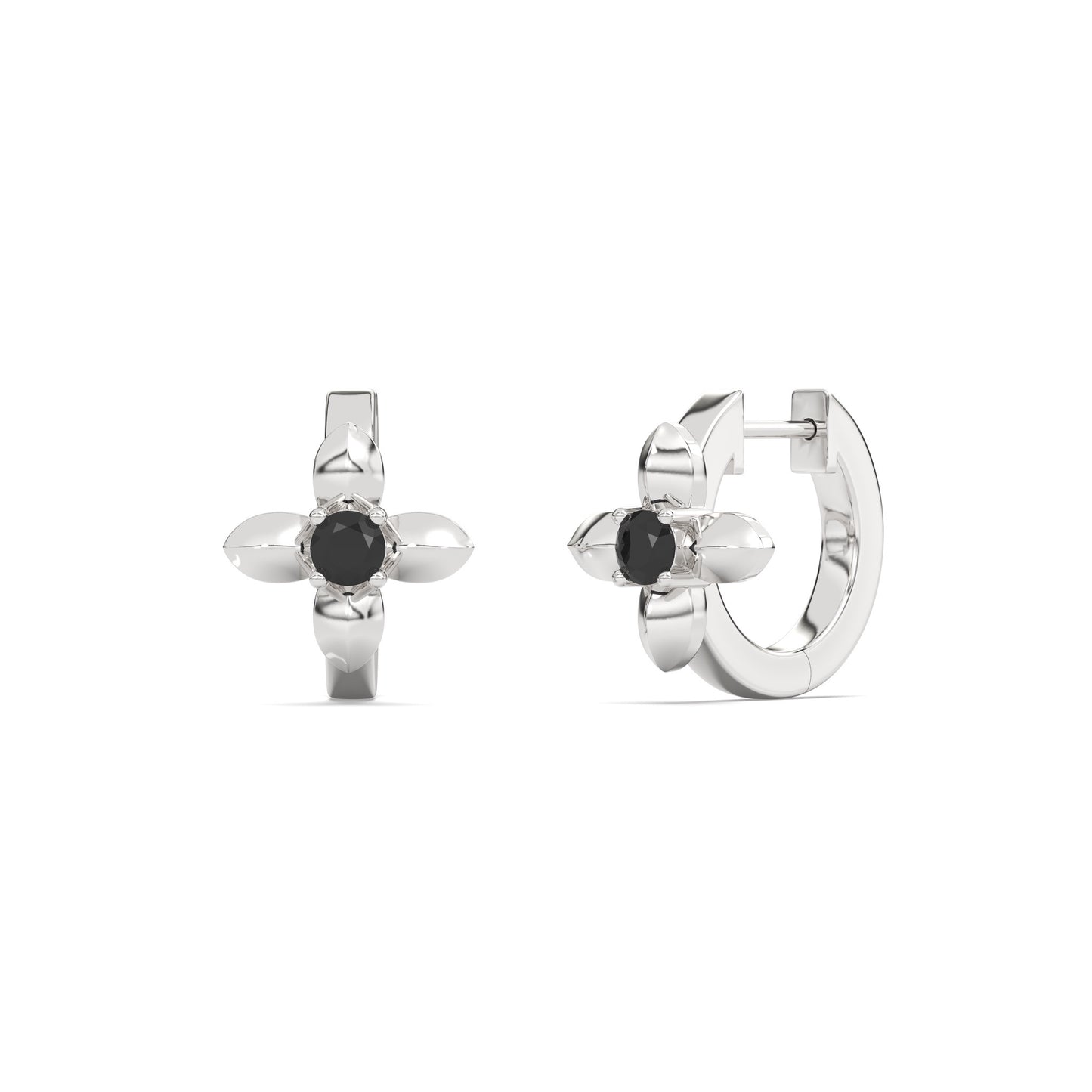 Lilas Noir Boucles d’oreilles